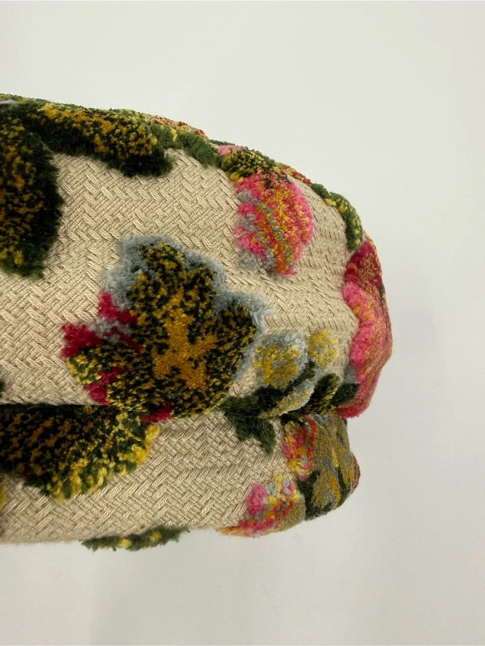 Vintage Tapestry Floral Pillbox Hat Union Made